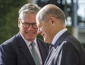 (L-R) Keri Starmer, Prime Minister of the United Kingdom of Great Britain and Northern Ireland, and