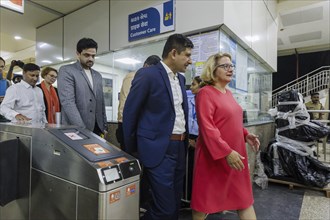 Svenja Schulze (SPD), Federal Minister for Economic Cooperation and Development, visits a metro