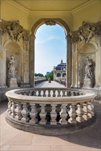 Crown Gate in the Zwinger, park, park complex, architecture, attraction, famous, historical,