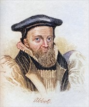 George Abbot 1562-1633 Archbishop of Canterbury from the book Crabbs Historical Dictionary from