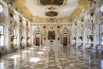 The baroque reception hall, Salem Castle, former imperial abbey, former monastery of the Cistercian