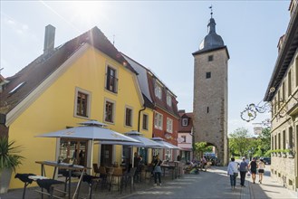 Medieval winegrowing village, Volkach, Mainfranken, Lower Franconia, Franconia, Bavaria, Germany,