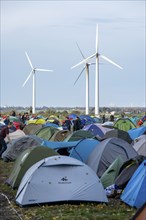 Protest action against the demolition of the village of Lützerath in the Rhenish lignite mining