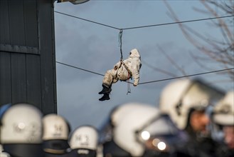 Beginning of the eviction of the Lützerath hamlet, camp of climate activists and squatters, at the