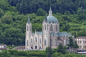 The pilgrimage church Santuario della Madonna Addolorata in Castelpetroso near Isernia in the