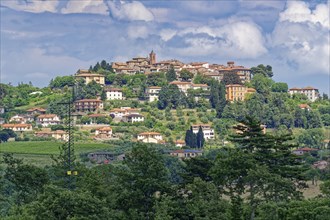 Panorama of Montegabbione, an Italian municipality in the province of Terni in the Umbria region.