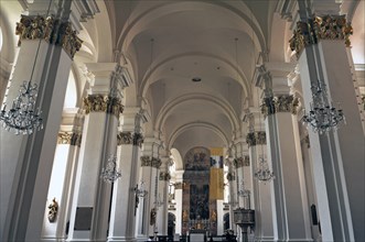 Interior of the Jesuit Church built from 1712 to 1759 in Baroque style, Richard Hauser Platz,