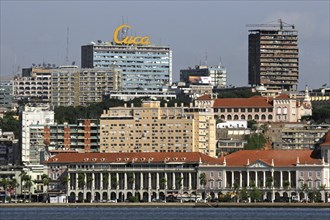 High-rise blocks in the business centre of Luanda, capital city of Angola, Southern Africa