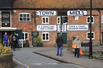 Town Mills former grain mill pub, Andover, Hampshire, England, UK