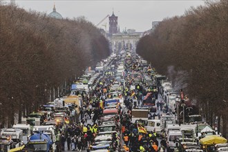 Road blockades, taken as part of the farmers' protests in Berlin, 15 January 2024. 10, 000