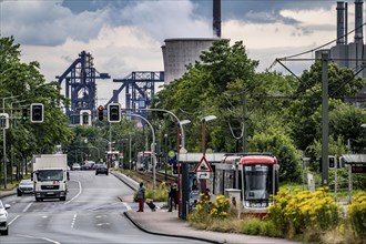 Hüttenwerke Krupp-Mannesmann, HKM in Duisburg-Hüttenheim, 2 blast furnaces, coking plant, Ehinger