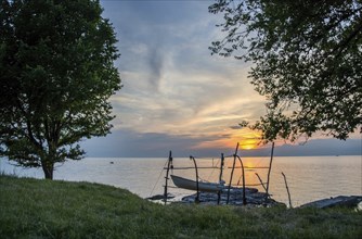 Hanging boats in Savudrija, Istiren, Croatia, Croatia, Europe