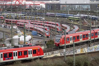 DB Regio stabling facility in Cologne Deutzerfeld, where suburban trains and regional trains wait