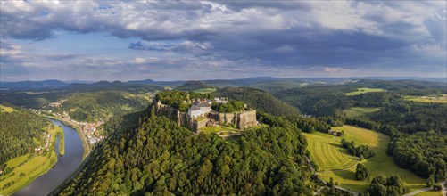 Königstein Fortress is one of the largest mountain fortresses in Europe. It is located in the