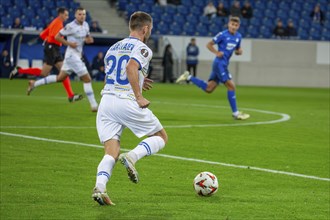 Football UEFA Europa League, 2024/25 season, matchday 2: TSG Hoffenheim v Dynamo Kiev. On the ball: