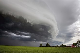 Major Saskatchewan storm in summer rural Canada