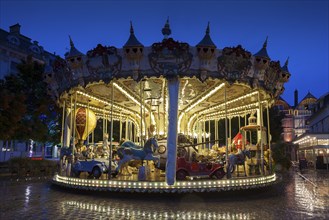 Carousel in Troyes, Aube Department, Alsace Champagne-Ardenne Lorraine region, France, Europe