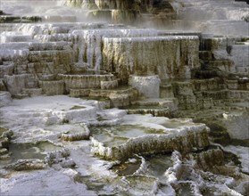 Minerva Terrace in Mammoth Hot Springs