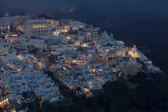 Village of Thira, Santorini Cyclades islands, Greece, Europe