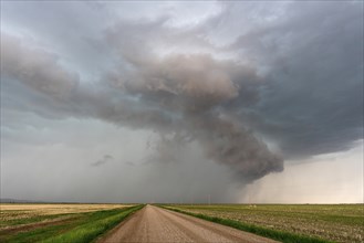 Prairie Summer Storms Saskatchewan Canada Ominous danger