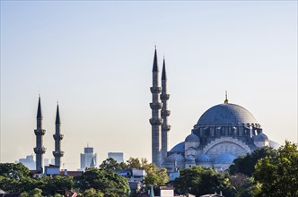 View on mosque in Istanbul, Turkey, Asia