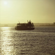 Vintage Paddle Ferry Boat in San Diego Bay