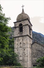 View on Church in Kotor fortress, Montenegro, Europe