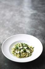 Italian ricotta and herb tagliatelle pasta