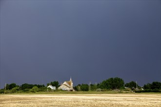 Prairie Storm Clouds in Saskatchewan Canada Rural