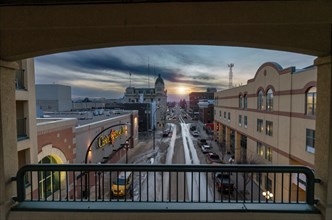 Sunset View Moose Jaw Ssktchewan Downtown City Hall