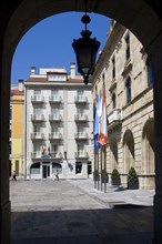 Mayor square, Gijon, Asturias, Spain, Europe