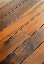 Abstract Background Texture of Wooden Floor Boards With Shallow Depth of Focus