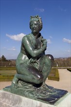 Sculpture in the castle of Versailles, Yvelines, Ile de France, France, Europe