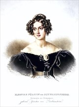 Eleonore von Schwarzenberg (1812-1873), née von Lechtenstein, Princess, Historical, digitally