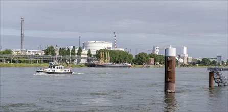 BASF, Lugwigshafen am Rhein, industrial area, bollard, jetty, Mannheim, Baden-Württemberg, Germany,