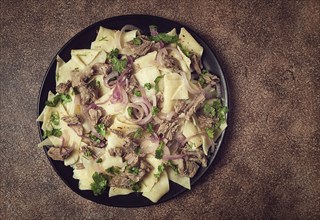 Beshbarmak, Kazakh meat, boiled meat with noodles