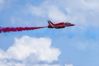 Red Arrows, Royal Air Force Aerobatic Team, Airshow 2024, Teignmouth, Devon, England, United