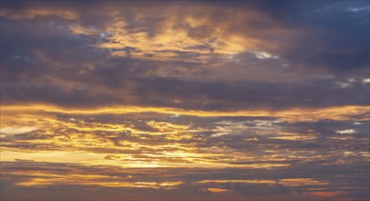 Beautiful dramatic scenic sunset sky background