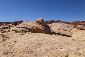 Rock formations in the Filre Canyon area at Valley of Fire State Park near Overton, Nevada