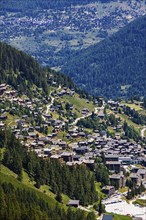 View of Grimentz, Val d'Anniviers, Valais Alps, Canton Valais, Switzerland, Europe