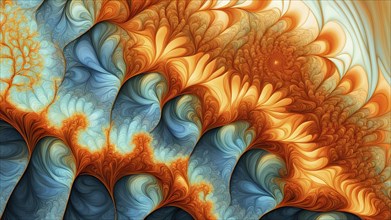 Abstract illustration of fractal patterns found in nature representing the application of