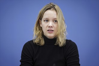 Carla Reemtsma, Fridays For Future, recorded at a press conference on the topic of Averting cuts,