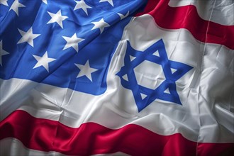 Concept if US and Israeli international friendship. Middle east policy, relationship and politics,