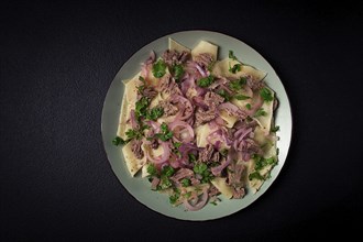 Beshbarmak, Kazakh meat, boiled meat with noodles