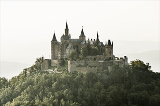 Hohenzollern Castle, Hechingen, Swabian Alb, Baden-Württemberg, Germany, Europe