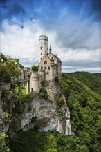 Lichtenstein Castle, Honau, Swabian Alb, Baden-Württemberg, Germany, Europe