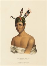 Wa-Kawn-Ha-Ka, A Winnebago Chief (1841), Native American, Historical Native American tribes from