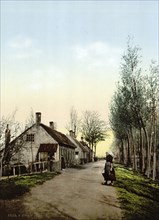 Village near Dordrecht, Dordrecht, Holland, ca 1895, Historical, digitally restored reproduction