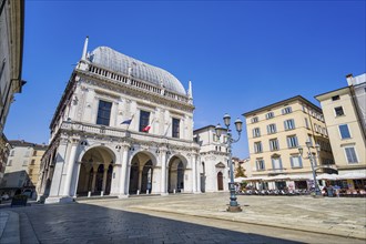 Town Hall Palazzo della Loggia, Brescia, Lombardy, Italy, Europe