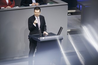 Marco Buschmann (FDP), Federal Minister of Justice, recorded during a speech on internal security